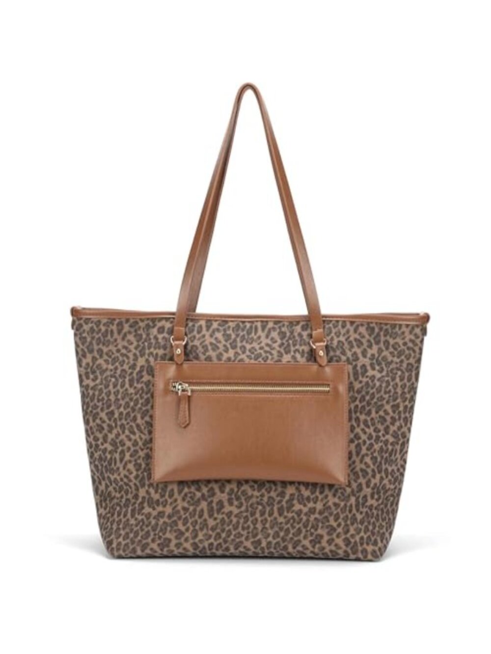 Women's Vegan Leather Tote Bag - Large Work Top-Handle Hobo with Shoulder Strap